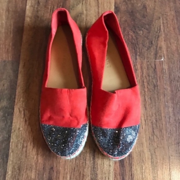 Kendall & Kylie sequined toe espadrille flat sz 8.5 - Picture 2 of 5